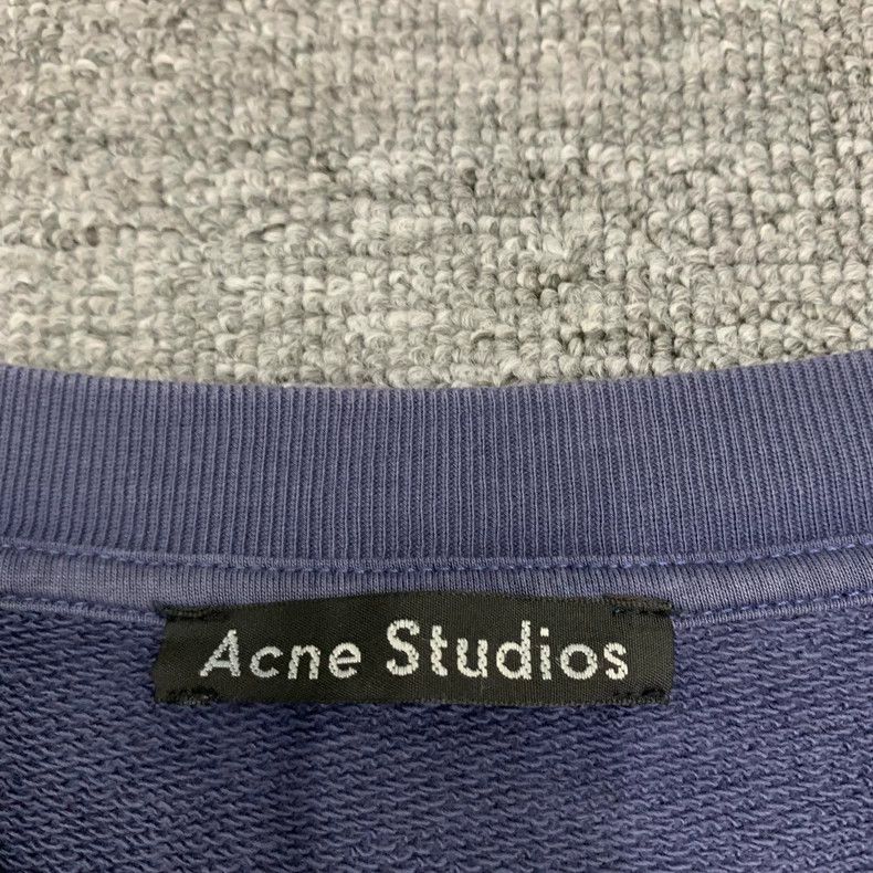 Acne Studios Acne Studios Blue Long Sleeve Sweatshirt Size US XL / EU 56 / 4 - 5 Thumbnail