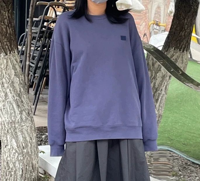 Acne Studios Acne Studios Blue Long Sleeve Sweatshirt Size US XL / EU 56 / 4 - 3 Thumbnail