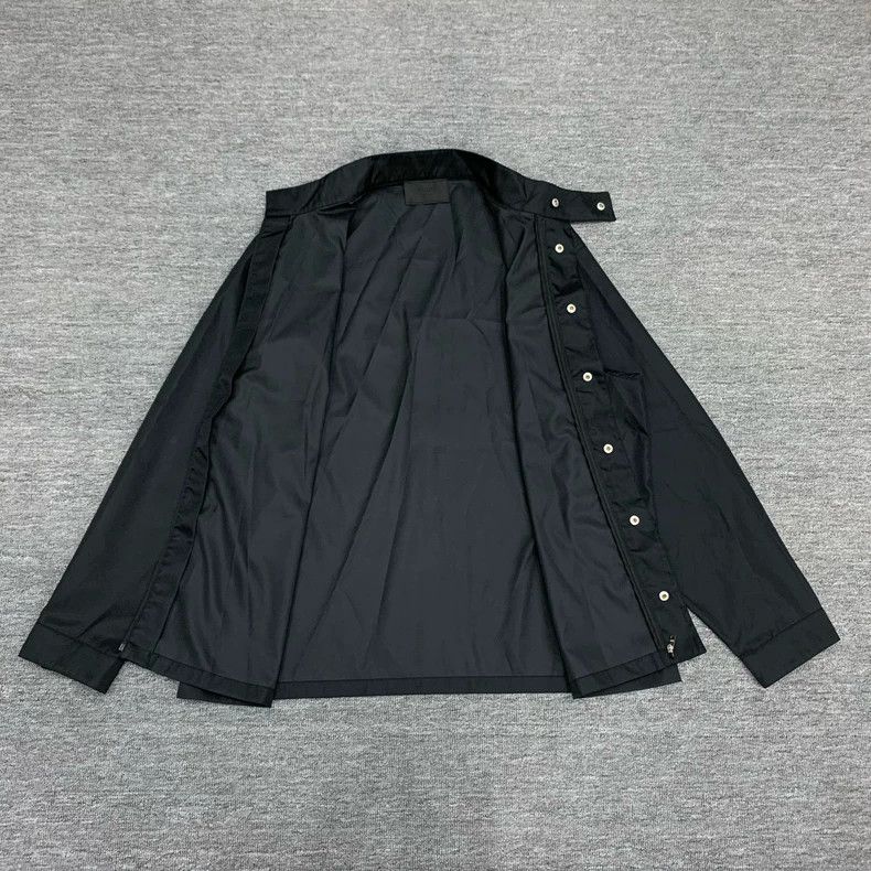 Prada Prada Black Triangle Logo Coach Jacket Size US XL / EU 56 / 4 - 3 Thumbnail