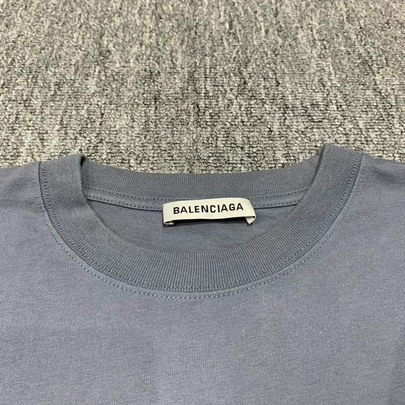 Balenciaga Balenciaga Haze Blue Band Print T-shirt Size US M / EU 48-50 / 2 - 3 Thumbnail