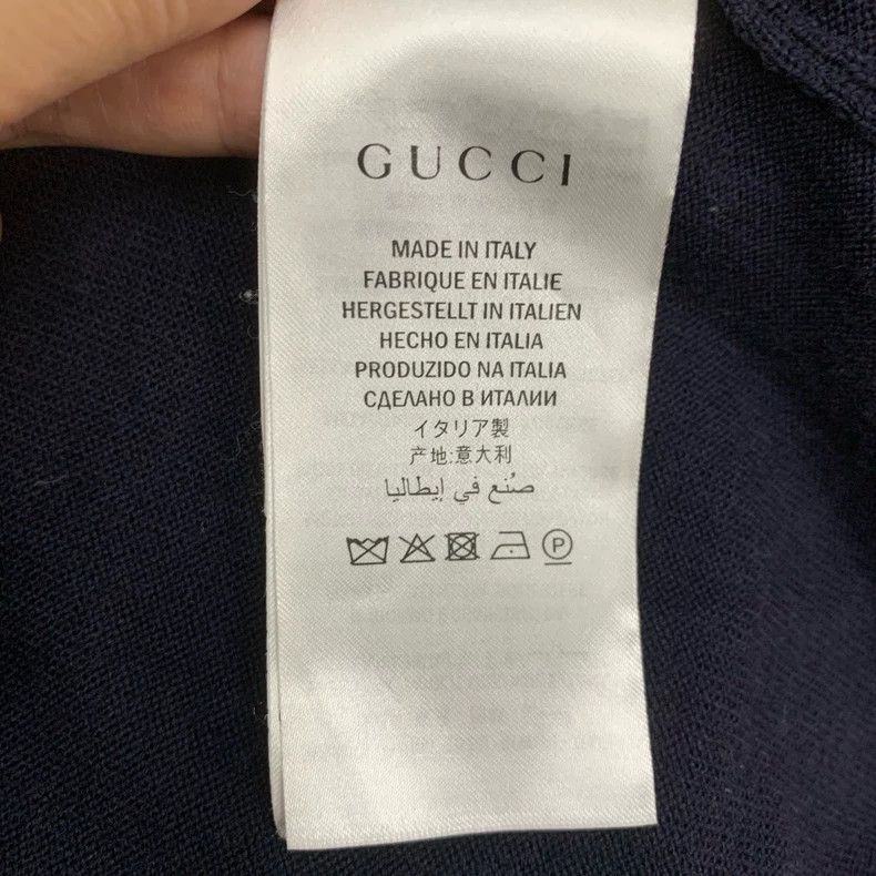 Gucci Gucci Navy Bee Cardigan Sweater Size US XL / EU 56 / 4 - 6 Thumbnail