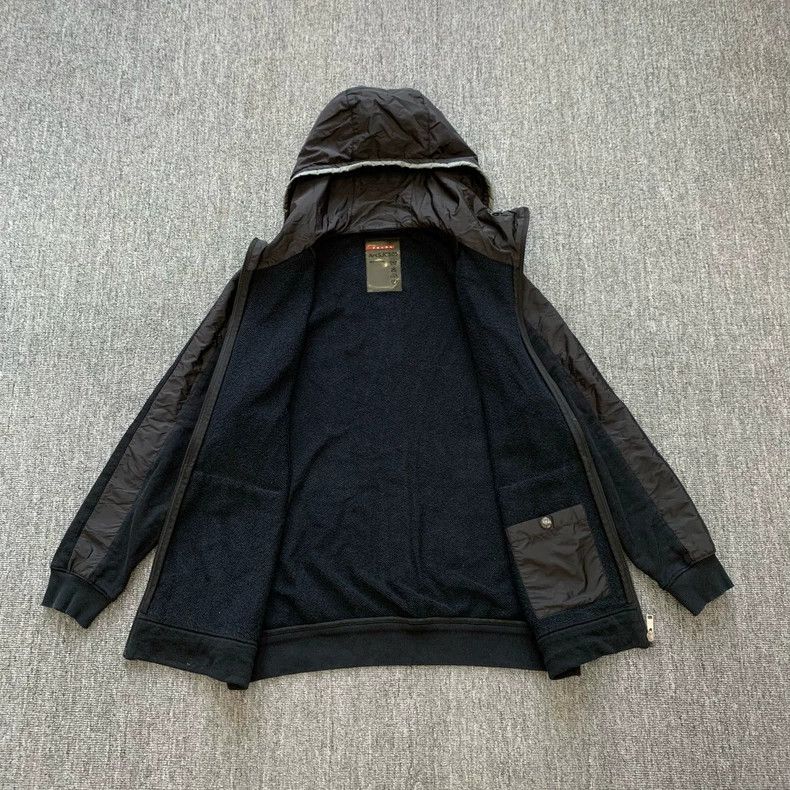 Prada Prada Black Zip-Up Hooded Jacket Size US L / EU 52-54 / 3 - 6 Thumbnail