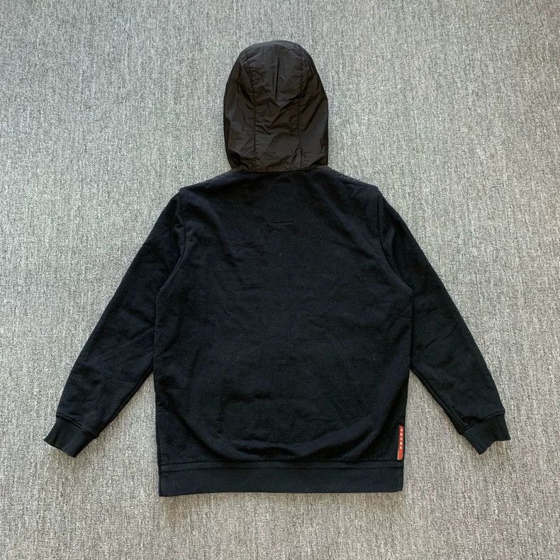 Prada Prada Black Zip-Up Hooded Jacket Size US L / EU 52-54 / 3 - 2 Thumbnail