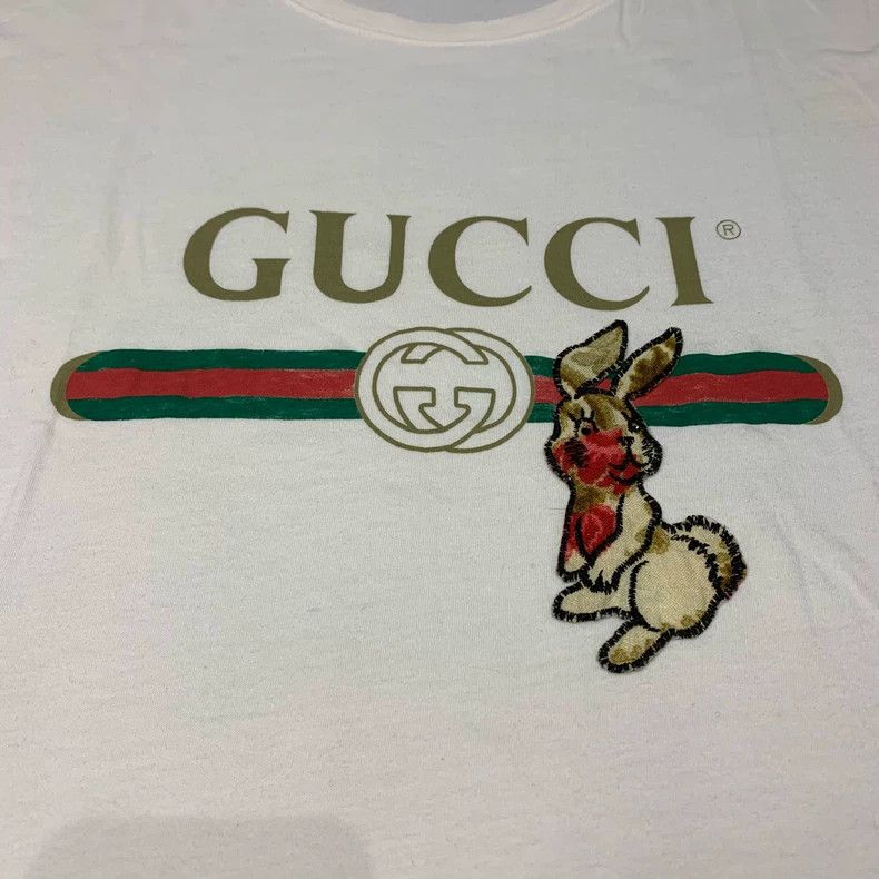 Gucci Gucci Rabbit Graphic Short Sleeve T-Shirt Size US L / EU 52-54 / 3 - 5 Thumbnail