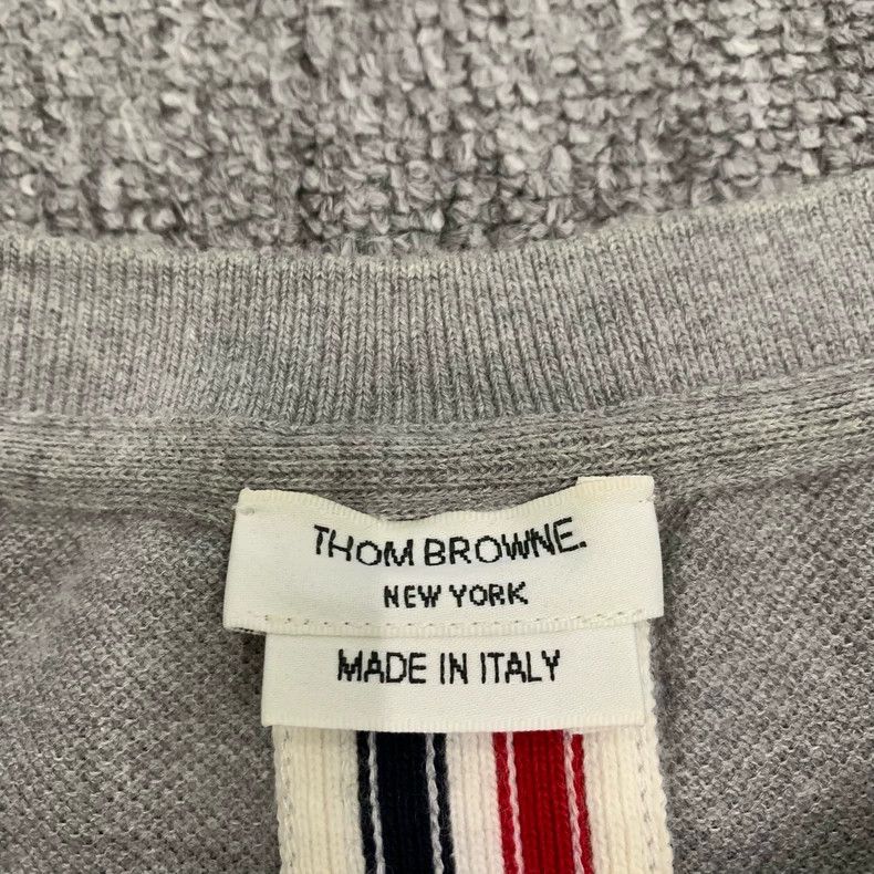 Thom Browne Thom Browne TB Gray Back Stripe T-Shirt Size US L / EU 52-54 / 3 - 5 Thumbnail