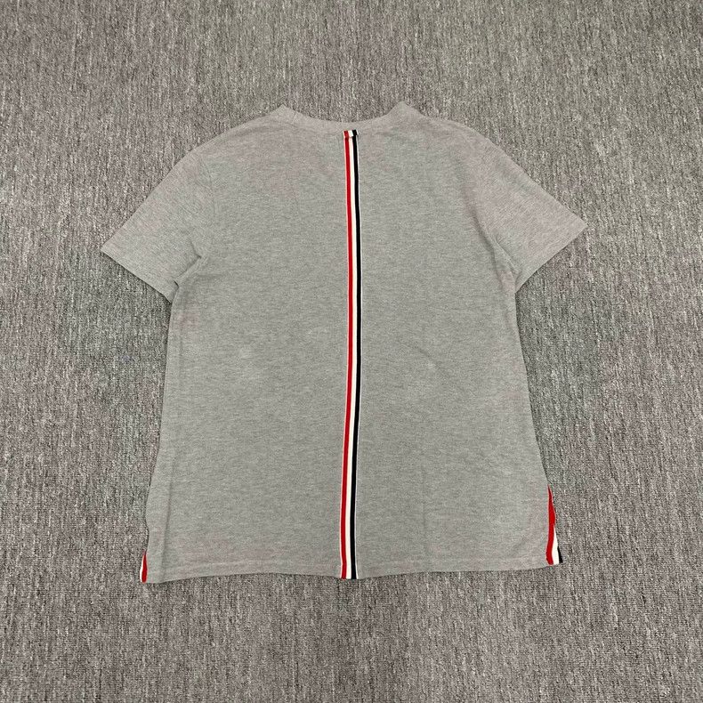 Thom Browne Thom Browne TB Gray Back Stripe T-Shirt Size US L / EU 52-54 / 3 - 2 Thumbnail