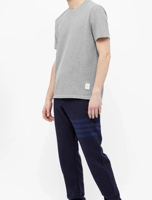 Thom Browne Thom Browne TB Gray Back Stripe T-Shirt Size US L / EU 52-54 / 3 - 4 Thumbnail