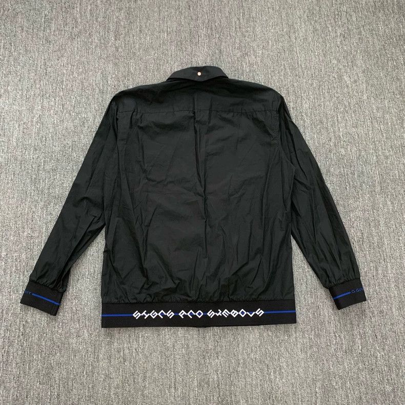 Givenchy Givenchy Black Logo Hem Shirt Jacket Size US XL / EU 56 / 4 - 2 Thumbnail