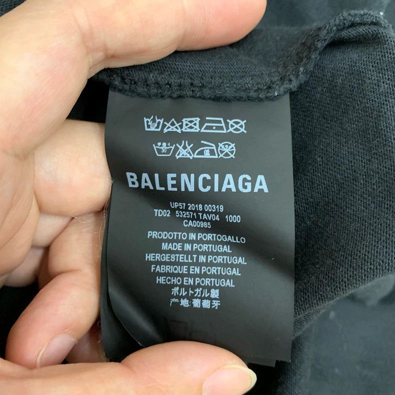 Balenciaga Balenciaga Black Spiral Short-Sleeve T-shirt Size US M / EU 48-50 / 2 - 6 Thumbnail