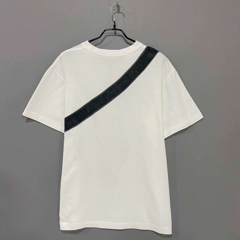 Dior Dior White Saddle Bag Logo T-Shirt Size US M / EU 48-50 / 2 - 3 Thumbnail