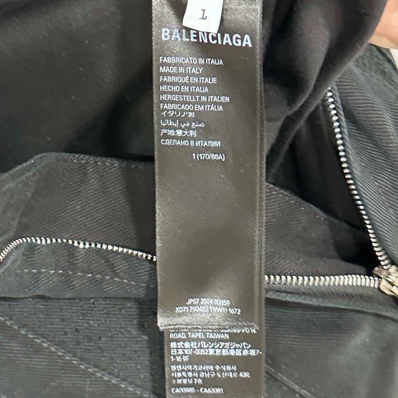 Balenciaga Balenciaga 24 Double Ring Denim Bomber Jacket Size US L / EU 52-54 / 3 - 5 Thumbnail