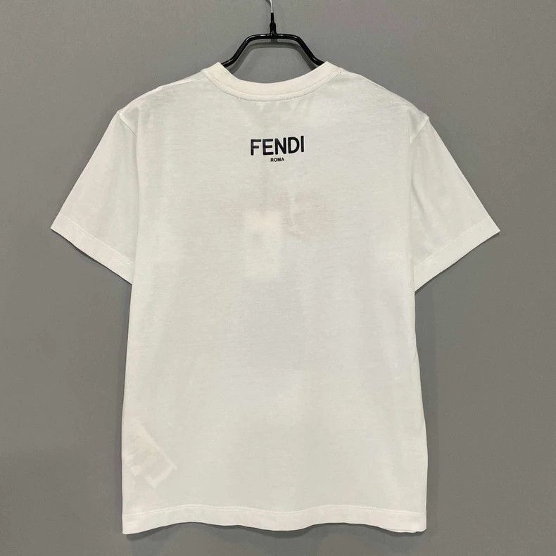 Fendi Fendi White Graphic Short Sleeve T-Shirt Size US S / EU 44-46 / 1 - 4 Thumbnail