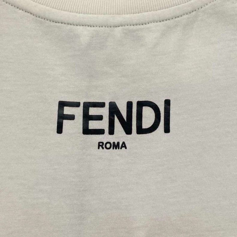 Fendi Fendi White Graphic Short Sleeve T-Shirt Size US S / EU 44-46 / 1 - 5 Thumbnail