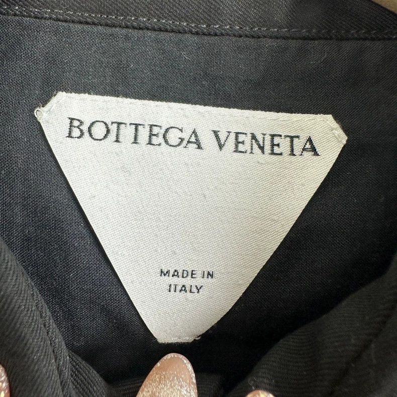 Bottega Veneta Bottega Veneta Men's Black Long-Sleeve Shirt Size US L / EU 52-54 / 3 - 3 Thumbnail