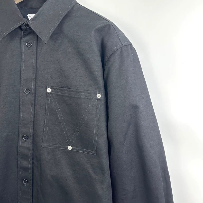 Bottega Veneta Bottega Veneta Men's Black Long-Sleeve Shirt Size US L / EU 52-54 / 3 - 4 Thumbnail
