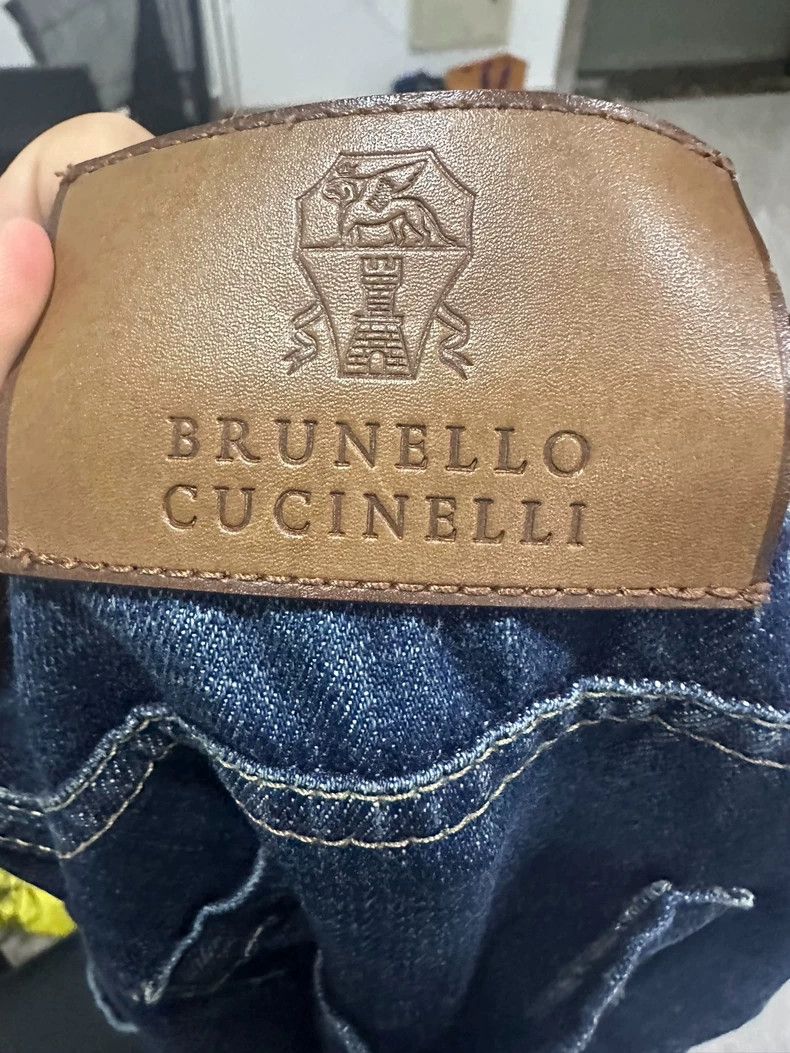 Brunello Cucinelli Brunello Cucinelli Blue Denim Jeans Size US 34 / EU 50 - 4 Thumbnail