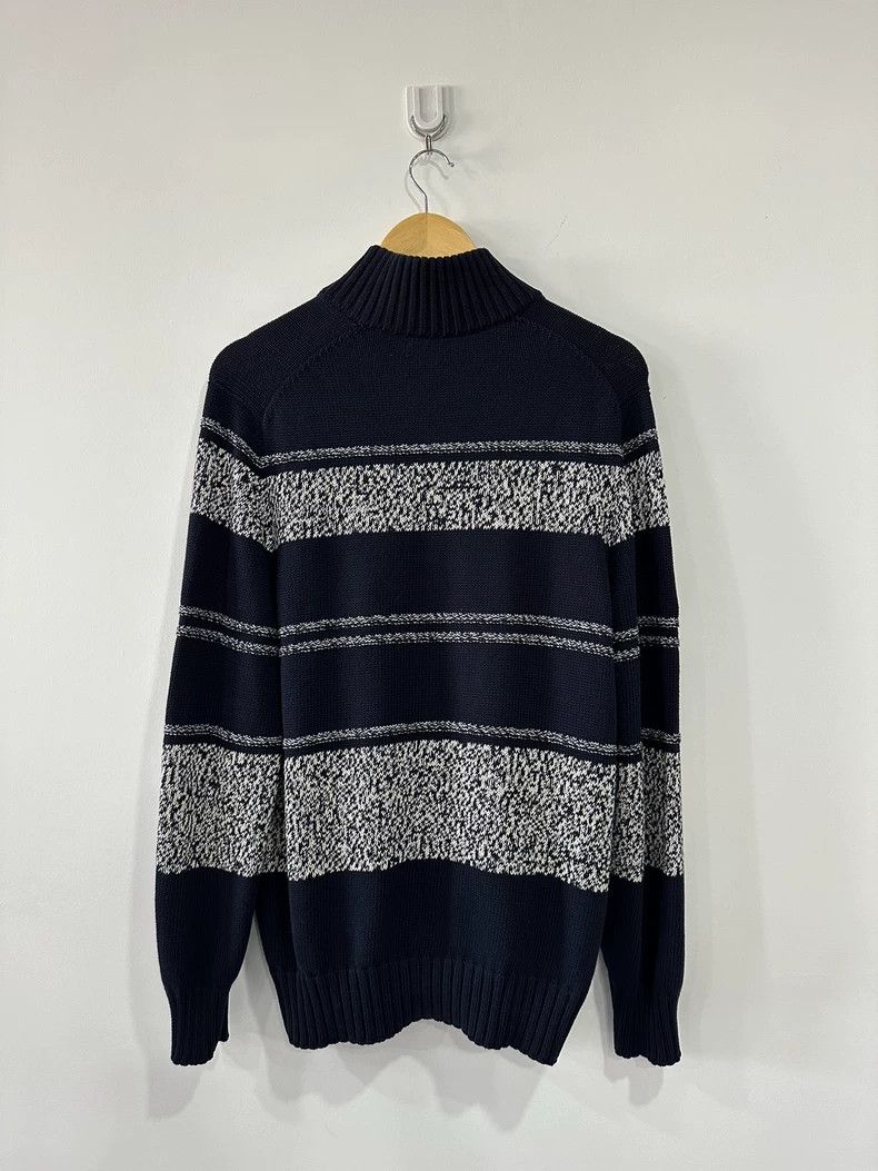 Brunello Cucinelli Brunello Cucinelli Striped Zip Knit Sweater Size US L / EU 52-54 / 3 - 2 Thumbnail