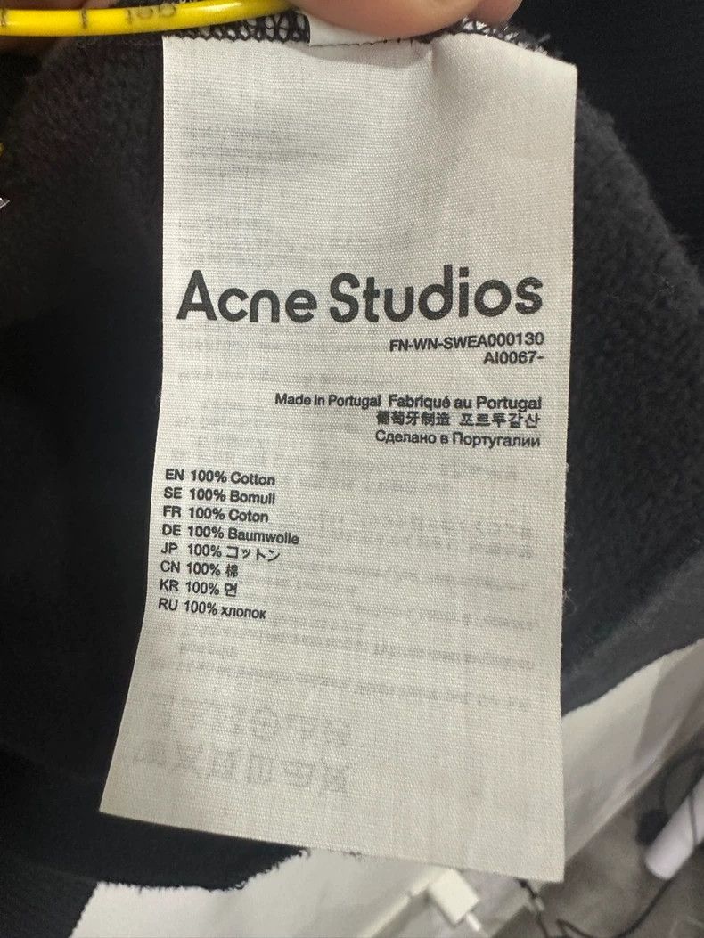 Acne Studios Acne Studios Distressed Black Sweatshirt Size US S / EU 44-46 / 1 - 4 Thumbnail