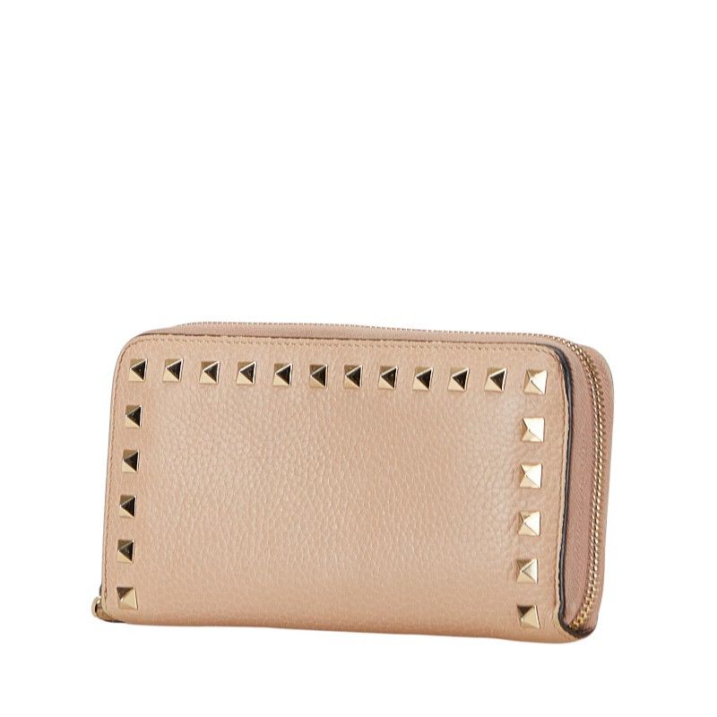 Valentino Valentino Valentino Rockstuds Leather Long Wallet Leather Long Wallet DUTY FREE for USA Size ONE SIZE - 2 Thumbnail