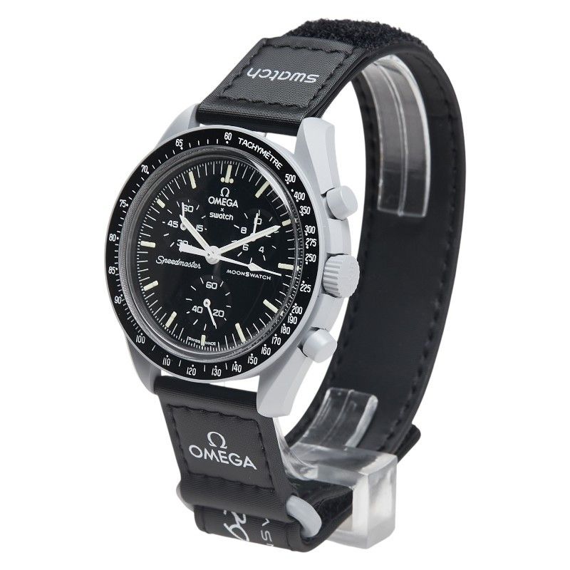 Omega Omega Omega Speedmaster MoonSwatch Mission to the Moon Ceramic Ceramic Quartz S033M100 Size ONE SIZE - 2 Thumbnail