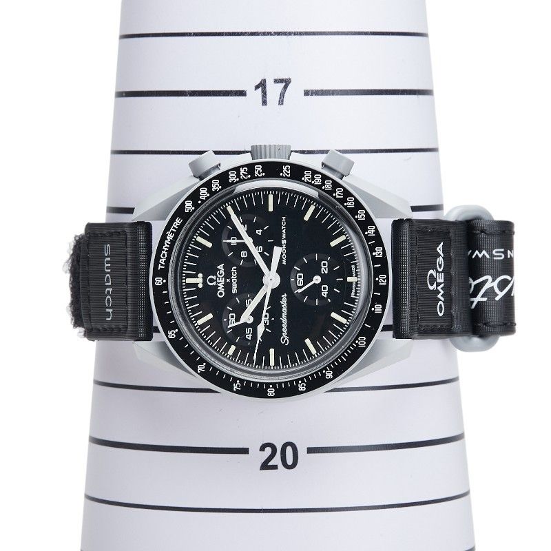 Omega Omega Omega Speedmaster MoonSwatch Mission to the Moon Ceramic Ceramic Quartz S033M100 Size ONE SIZE - 8 Thumbnail