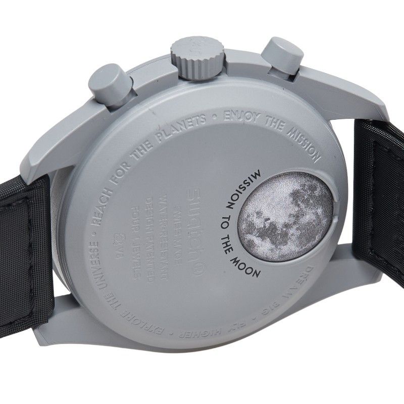 Omega Omega Omega Speedmaster MoonSwatch Mission to the Moon Ceramic Ceramic Quartz S033M100 Size ONE SIZE - 4 Thumbnail