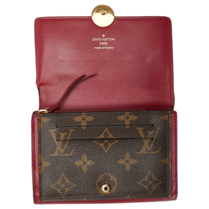 Louis Vuitton Louis Vuitton Louis Vuitton Portefeuille Flore Compact Monogram Wallet Canvas Short Wallet M64588 DUTY FREE for USA Size ONE SIZE - 6 Thumbnail