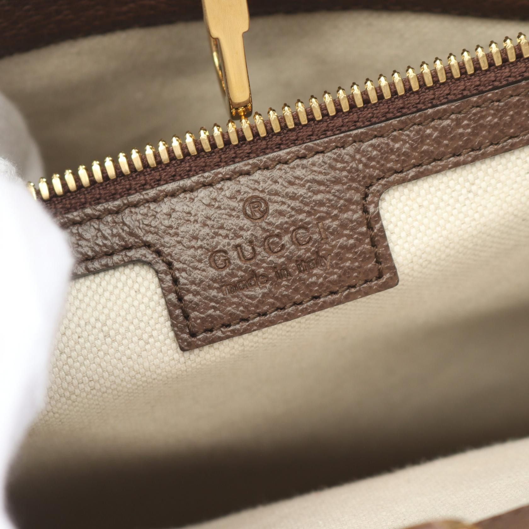 Gucci Gucci Gucci Jumbo GG Canvas Leather Tote Bag Canvas Tote Bag 678839 Size ONE SIZE - 4 Thumbnail