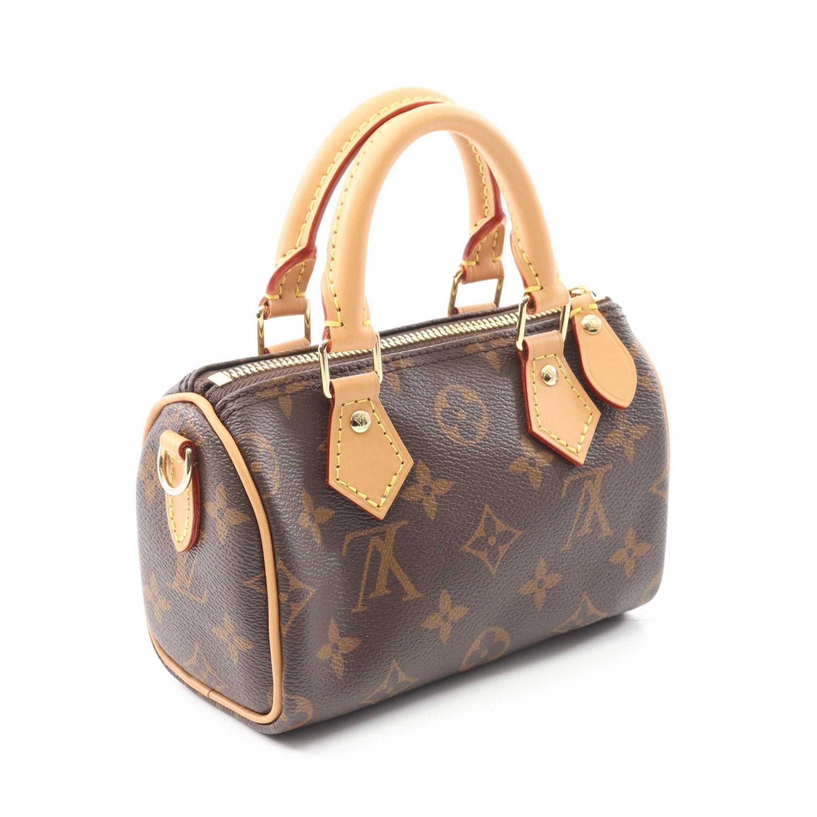 Louis Vuitton Louis Vuitton Louis Vuitton Nano Speedy Monogram Handbag Canvas Handbag M81085 Size ONE SIZE - 2 Thumbnail