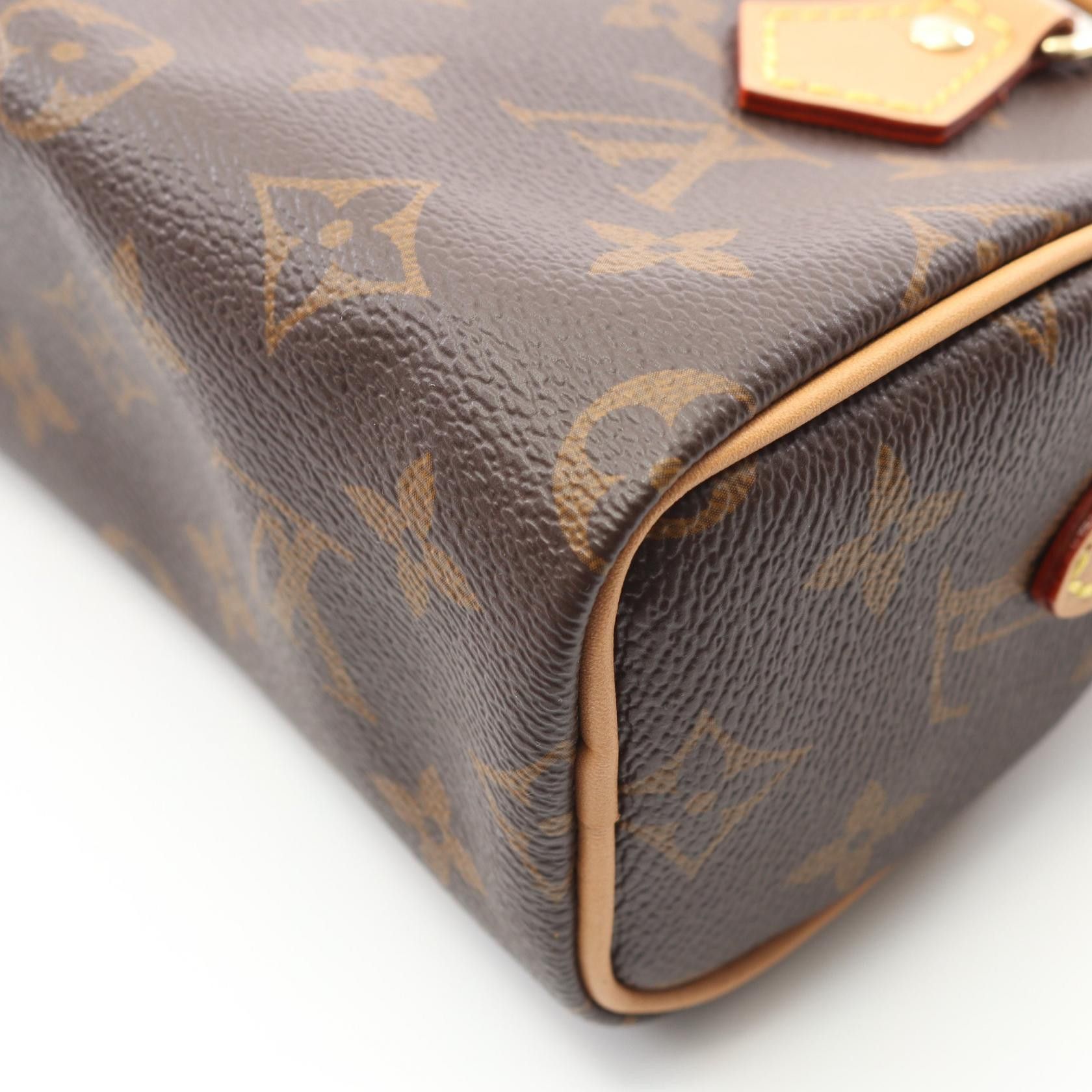 Louis Vuitton Louis Vuitton Louis Vuitton Nano Speedy Monogram Handbag Canvas Handbag M81085 Size ONE SIZE - 6 Thumbnail