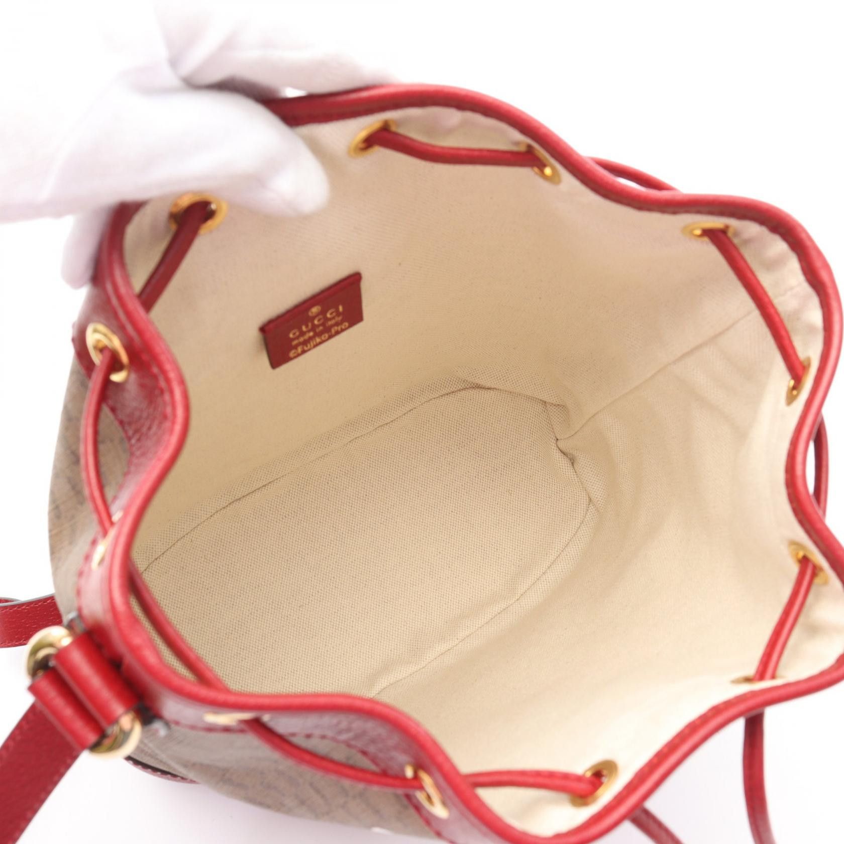 Gucci Gucci Gucci GUCCI × Doraemon Micro GG Supreme Coated Canvas 2way Shoulder Bag Canvas Shoulder Bag 655597 Size ONE SIZE - 3 Thumbnail