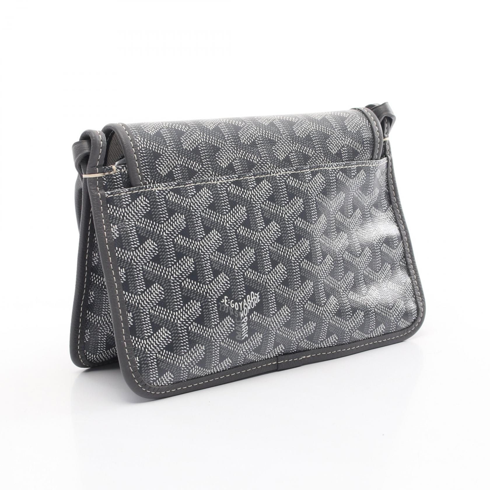 Goyard Goyard Goyard Plume PVC Coated Canvas Leather 2way Shoulder Bag Canvas Shoulder Bag Size ONE SIZE - 2 Thumbnail