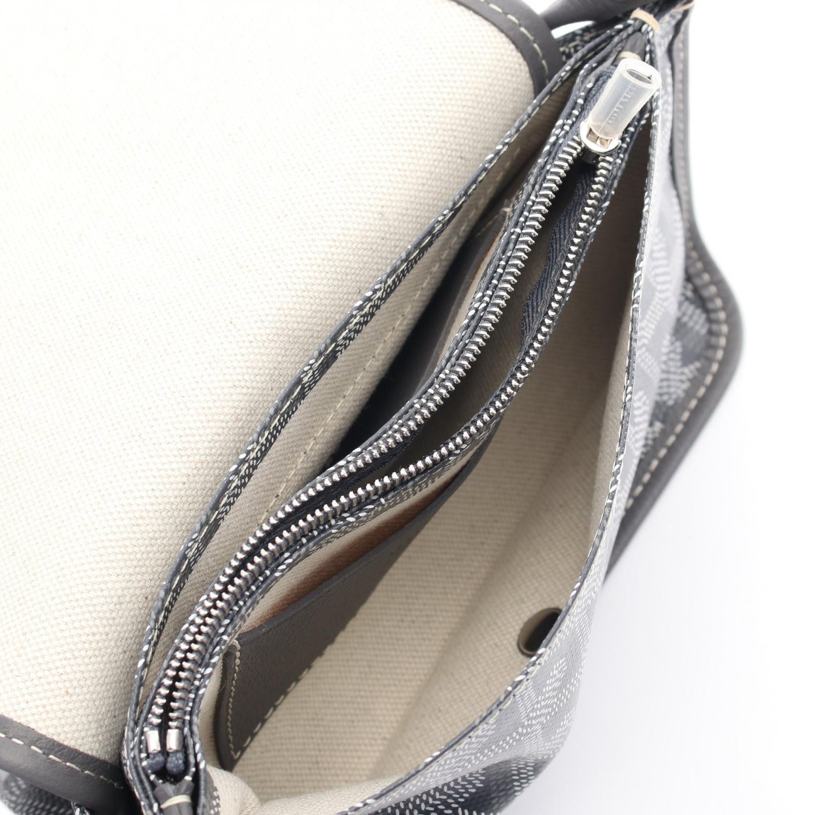 Goyard Goyard Goyard Plume PVC Coated Canvas Leather 2way Shoulder Bag Canvas Shoulder Bag Size ONE SIZE - 3 Thumbnail