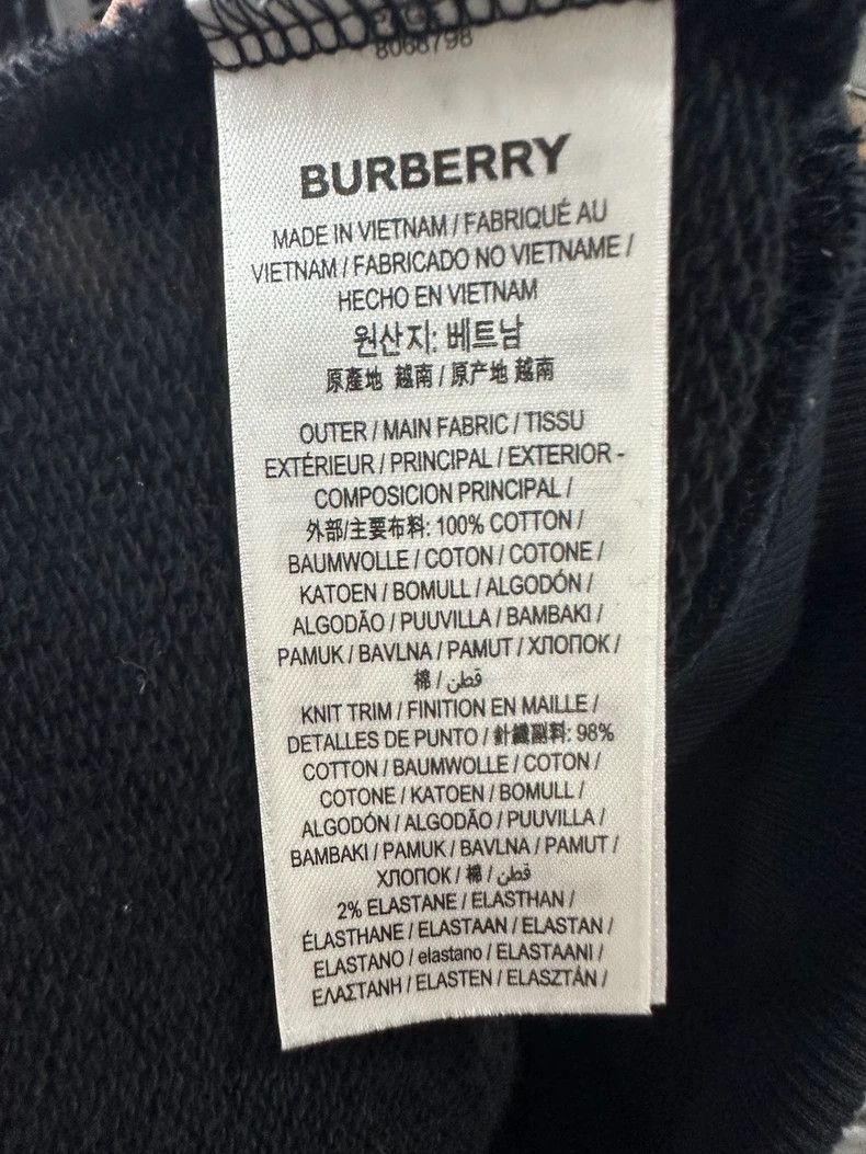 Burberry Burberry Classic Logo Black Hoodie Size US XL / EU 56 / 4 - 4 Thumbnail