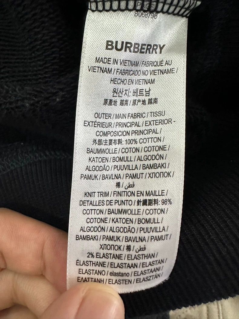 Burberry Burberry Classic Black Letter Hoodie Size US S / EU 44-46 / 1 - 4 Thumbnail