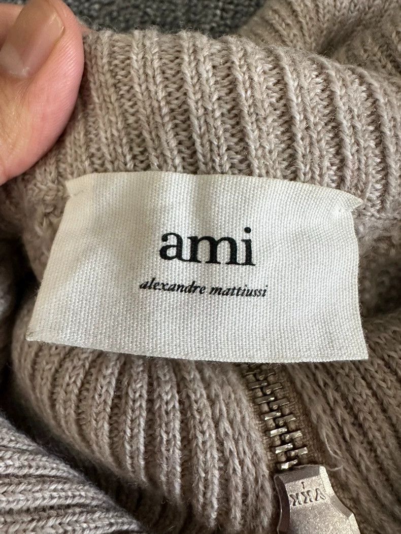 AMI Ami Half-Zip Collar Wool Sweater Size US L / EU 52-54 / 3 - 3 Thumbnail