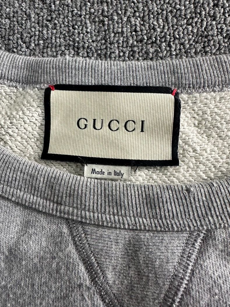 Gucci Gucci Grey Square Logo Sweatshirt Size US XS / EU 42 / 0 - 3 Thumbnail