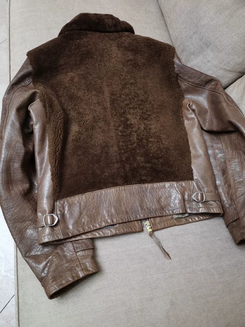 RRL Ralph Lauren RRL 2018 Brown Bear Leather Jacket Size US S / EU 44-46 / 1 - 3 Thumbnail