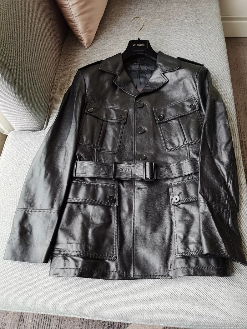 Bottega Veneta Bottega Veneta Runway Leather Jacket Size US XL / EU 56 / 4 - 3 Thumbnail