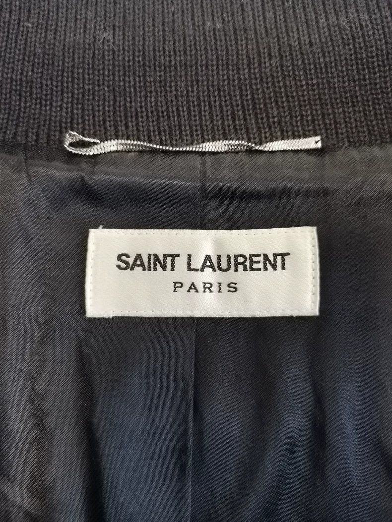 Hedi Slimane Saint Laurent Paris Hedi Design Bomber Jacket Size US M / EU 48-50 / 2 - 6 Thumbnail