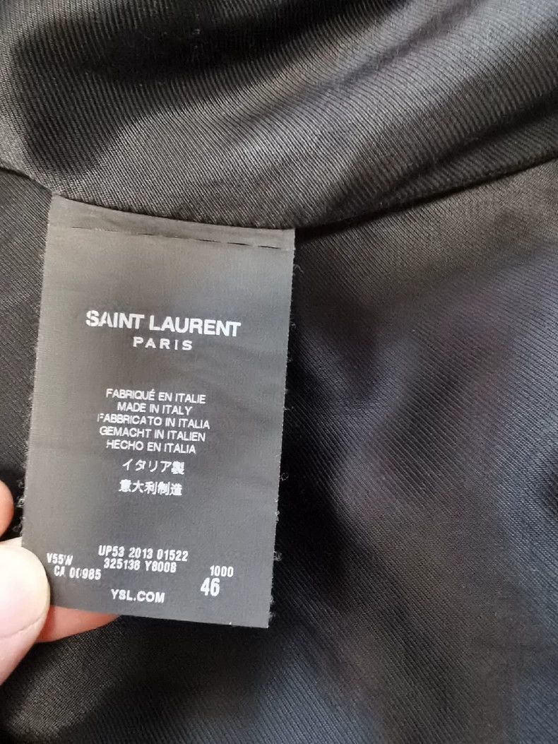 Hedi Slimane Saint Laurent Paris Hedi Design Bomber Jacket Size US M / EU 48-50 / 2 - 8 Thumbnail