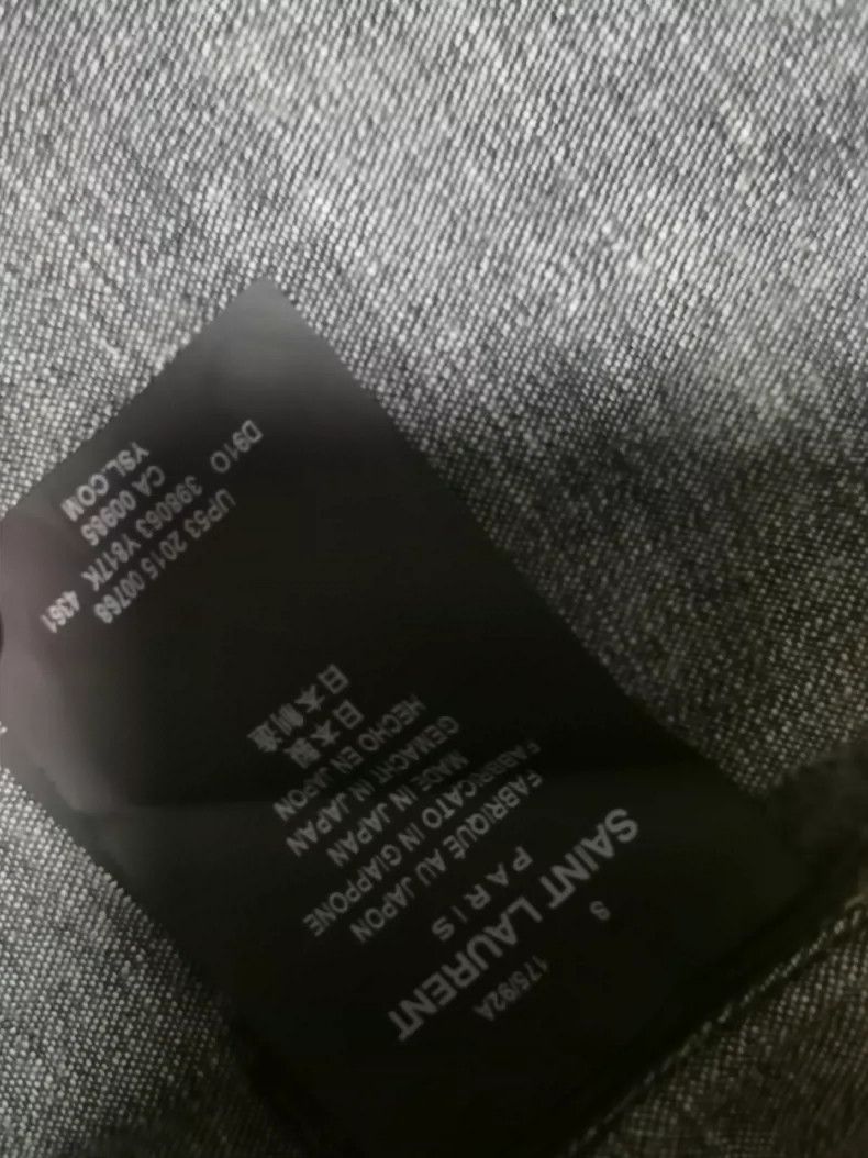 Hedi Slimane Saint Laurent Paris Denim Shirt Size US S / EU 44-46 / 1 - 5 Thumbnail