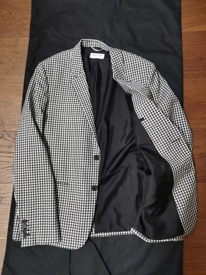 Saint Laurent Paris Saint Laurent Paris Hedi Runway Blazer Size US L / EU 52-54 / 3 - 4 Thumbnail