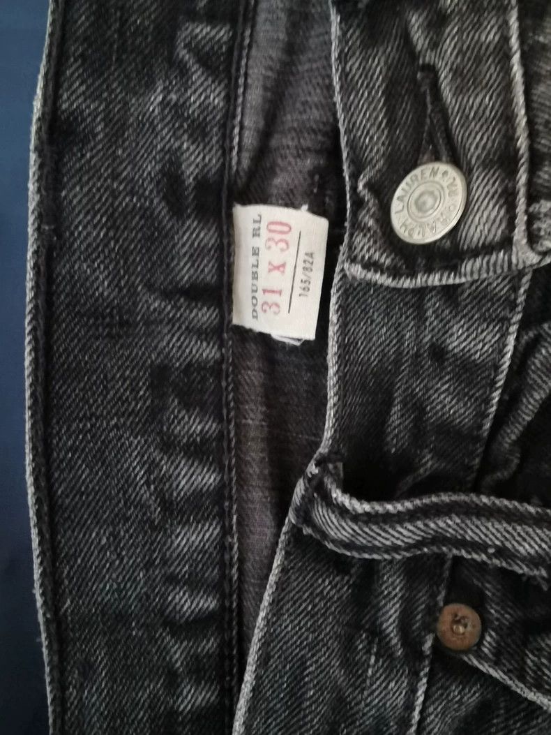 RRL Ralph Lauren Double RL/RRL Slim Fit Black Jeans Size US 31 - 4 Thumbnail