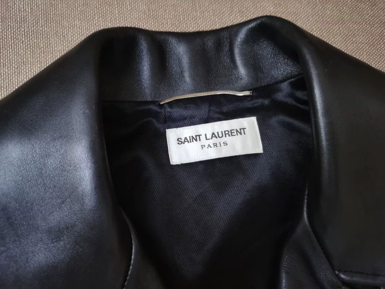 Saint Laurent Paris Saint Laurent Paris Leather Vest Jacket Size US M / EU 48-50 / 2 - 4 Thumbnail