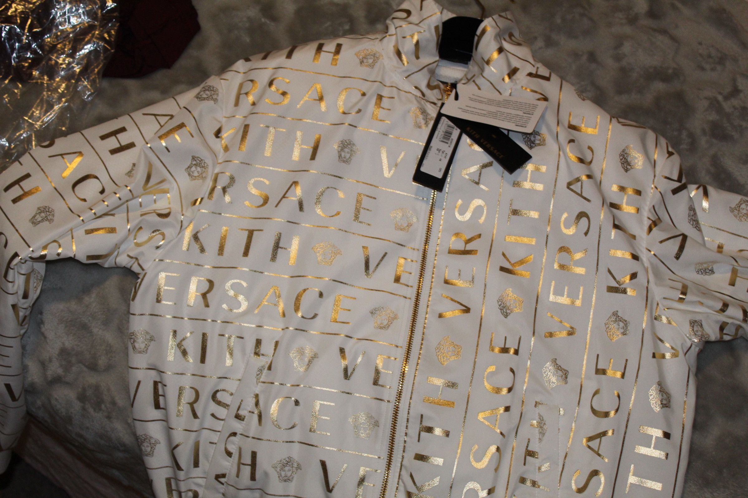 Kith Versace Kith X Versace Monogram Track Jacket Grailed