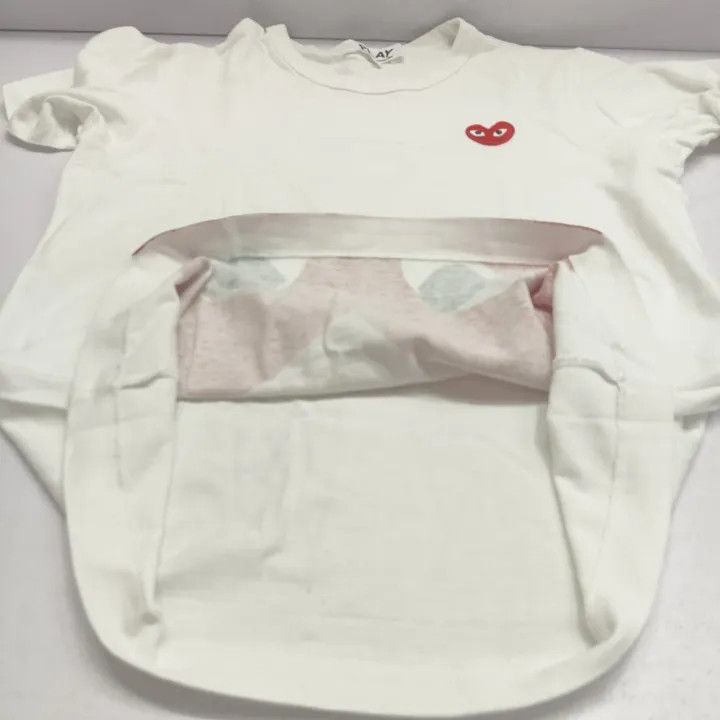 Comme des Garcons Comme des Garçons Play Red Heart Short Sleeve T-Shirt 0079 Size US M / EU 48-50 / 2 - 14 Thumbnail