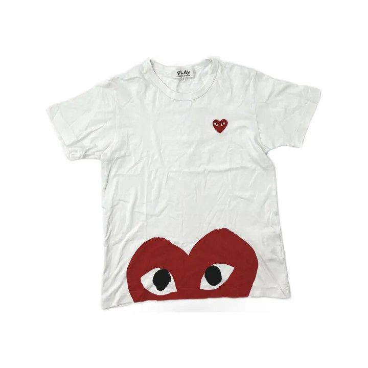 Comme des Garcons Comme des Garçons Play Red Heart Short Sleeve T-Shirt 0079 Size US M / EU 48-50 / 2 - 2 Thumbnail