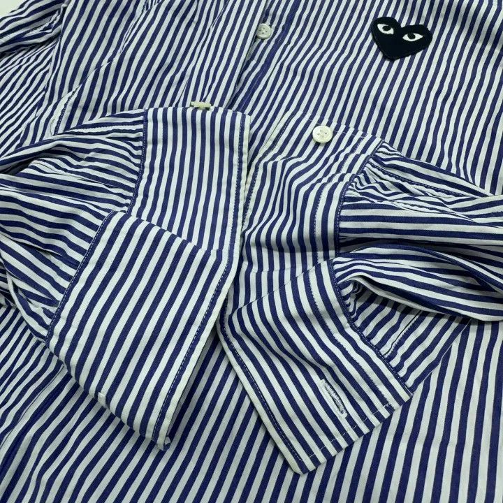 Comme des Garcons Comme des Garçons Play Striped Long Sleeve Shirt 0079 Size US M / EU 48-50 / 2 - 17 Thumbnail