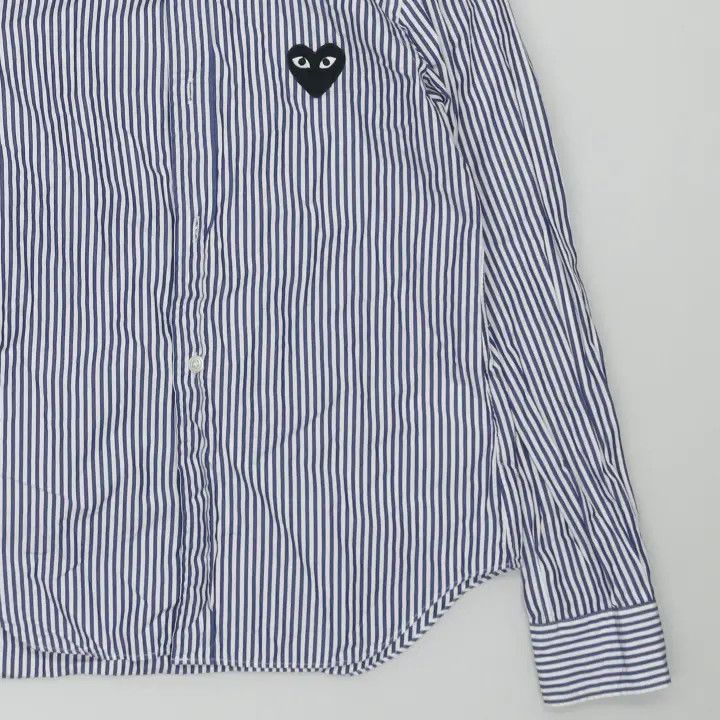 Comme des Garcons Comme des Garçons Play Striped Long Sleeve Shirt 0079 Size US M / EU 48-50 / 2 - 5 Thumbnail